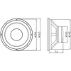 Blow Oem Garsiakalbis A-165 200W 8Ohm - 166mm