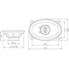BLOW 0960# Automobilinis garsiakalbis BLOW WH-4616 4x6 2way