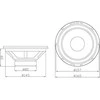 Garsiakalbis BLOW WK650 4Ohm automobilinis niskotonowy