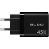 Blow Sieninis įkroviklis USB lizdas + USB-C PD 45W + laidas