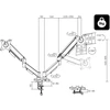 Blow Televizoriaus LCD HQ 17"-32" stalo laikiklis su dviguba jungtimi