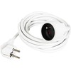 Blow PR-160 prailgintuvas, 1 lizdas su įžeminimu, 5 m, baltas (3x1.5 mm)