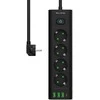 Blow PS-450T 4 lizdų maitinimo prailginimo kabelis 3xUSB+USB-PD 3m juodas 3x1mm