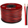 Garsiakalbio kabelis 2x0.50mm juodas ir raudonas