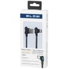 USB 2.0 A - USB-C jungtis, 1,5 m, kampinė, juoda LED pynė