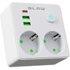 Blow Skirstytuvas R-20 PR 2 LIZDAI + 2 USB + USB-C, juodas