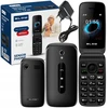 BLOW Juodas telefonas senjorams su atvartu S24