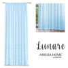 Rožinė užuolaida su kutais Lunare AmeliaHome 140 × 250 cm, vaikiškai mėlyna