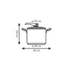 SLĖGINĖ VIRTUVĖ PLIENINIS PUODAS MAGNUM TESCOMA 7l