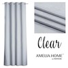 Naktinė užuolaida AmeliaHome CLEAR, 140x250 cm, žiedai, spalva: sidabrinė