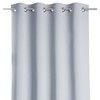 Naktinė užuolaida AmeliaHome CLEAR, 140x250 cm, žiedai, spalva: sidabrinė