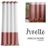 AmeliaHome Užuolaida su kilpomis Irvette 140×250 rudos spalvos