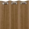 Homede Užuolaidos chenille 140×245 cm šviesiai ruda