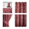 Naktinė užuolaida su žiedais AmeliaHome VELVET 140X245 cm, 1 vnt., spalva: bordinė