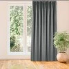 Homede Užuolaidos aksominės su klostėmis 200×245 cm, anglies spalvos