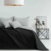Dvipusė lovatiesė AmeliaHome SOFTA 220 x 240 cm, spalva: pilka/juoda