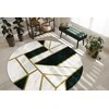 Dywan apvalus ESTEMA MARBLE 3 spalva butelkowa žalia r160 Hakano