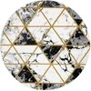 Dywan apvalus ESTEMA MARBLETRIANGLES spalva juoda r120 Hakano