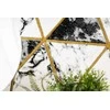 Dywan apvalus ESTEMA MARBLETRIANGLES spalva juoda r120 Hakano