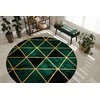 Dywan apvalus ESTEMA MARBLETRIANGLES spalva butelkowa žalia r160 Hakano