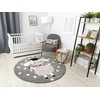 Dywan apvalus TINIES DOLLY spalva pilka r140 Hakano