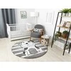 Dywan apvalus TINIES PUPPY spalva pilka r160 Hakano