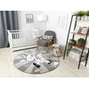 Dywan apvalus TINIES UNICORN spalva pilka r160 Hakano