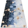 ARLEN CUBE kilimas spalva mėlyna geometrinis modernus stilius 80x150 Hakano