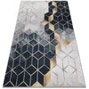 ARLEN CUBE2 kilimas spalva juoda geometrinis modernus stilius 160x220 Hakano