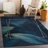 Style Kilimas ARLEN LEAVES spalvos tamsiai glamour stiliaus tropinis 80x150 Hakano