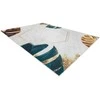 Dywan ARLEN LEAVES1 spalva balta glamour styl tropikalny 120x170 Hakano