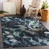 Dywan ARLEN LEAVES3 spalva juoda glamour stiliaus tropinis 120x170 Hakano