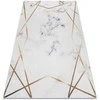 GLAMOUR ARLEN MARBLE3 kilimas, baltas, glamūrinio stiliaus, 80x150 Hakano