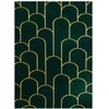 Dywan ESTEMA ARTDECO 2 spalva butelkowa žalia 160x220 Hakano