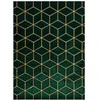 Dywan ESTEMA CUBES spalva butelkowa žalia 120x170 Hakano