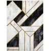 Dywan ESTEMA MARBLE 3 spalva juoda 140x190 Hakano