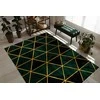 Dywan ESTEMA MARBLETRIANGLES spalva butelkowa žalia 80x150 Hakano