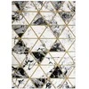 Dywan ESTEMA MARBLETRIANGLES spalva juoda 80x150 Hakano