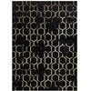Dywan MOSSE ARTDECO 2 spalva juoda 120x170 Hakano