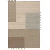 SIERRA 2 spalvos pilka geometrinio rašto klasikinio stiliaus kilimas 120x170 Benuta