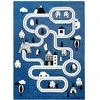 Dywan TINIES TOWN spalva mėlyna 160x220 Hakano