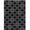 Dywan WINK HEXAGON spalva juoda 120x170 Hakano