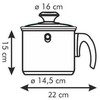 TESCOMA PUODAS PIENUI virti, DVIGU SLUOKSNIS, 2L