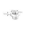 TESCOMA ADAPTERŲ RINKINYS PRODUKTŲ PASTRAVIMUI SU TERMOMETRA Ø 24cm