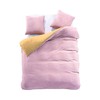DecoKing Patalynės komplektas Furry 08 AmeliaHome 155 × 220 cm + 1 × 80 × 80 cm, rožinis