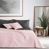 DecoKing Lovatiesė 220 × 240 cm, šviesiai rožinė ir tamsiai pilka