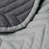 RESTILO SOFTA bedspread, steel pilkas, plain, classic style, microfibre, 200 x 220 cm