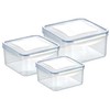 Tescoma Pojemnik FRESHBOX 3 vnt., 0.4, 0.7, 1.2 l kwadratowy (892040.00)