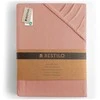 RESTILO AMBER fitted sheet, coral colour, classic style, jersey material, 160–180 x 200