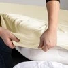 RESTILO AMBER sheet, cream, classic style, jersey material, 100–120x200